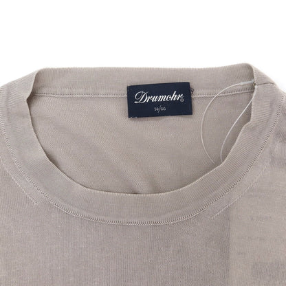 [Used] Drumohr high gauge cotton crew neck pullover knit light gray [44] [Condition rank C] [Men&