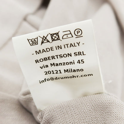 [Used] Drumohr high gauge cotton crew neck pullover knit light gray [44] [Condition rank C] [Men&
