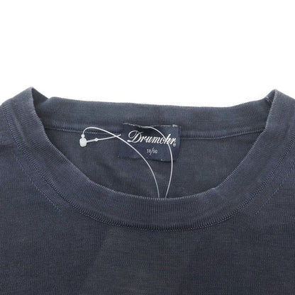 [Used] Drumohr high gauge cotton crew neck pullover knit navy [44] [Condition rank C] [Men&