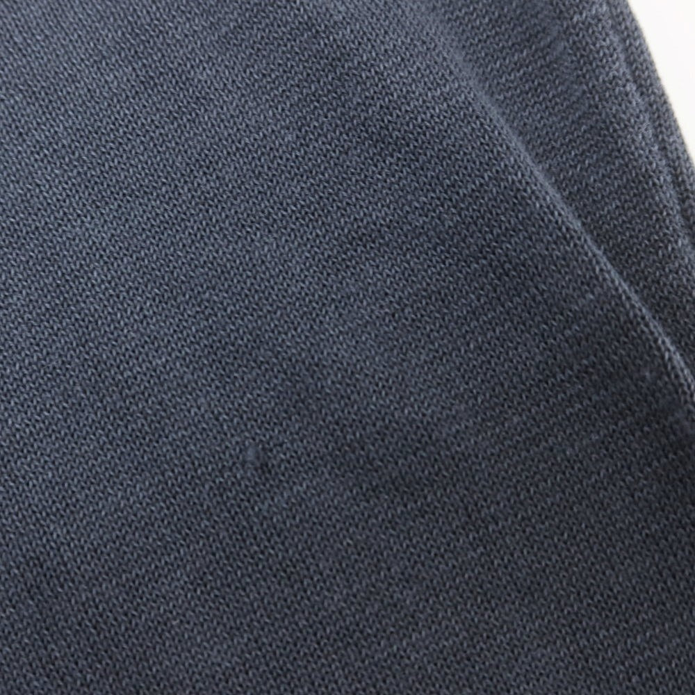 [Used] Drumohr high gauge cotton crew neck pullover knit navy [44] [Condition rank C] [Men&