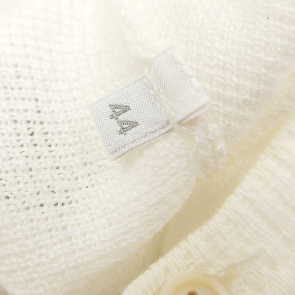 [Used] McLaren Linen Cotton Henley Pullover Knit White [44] [Condition Rank C] [Men&