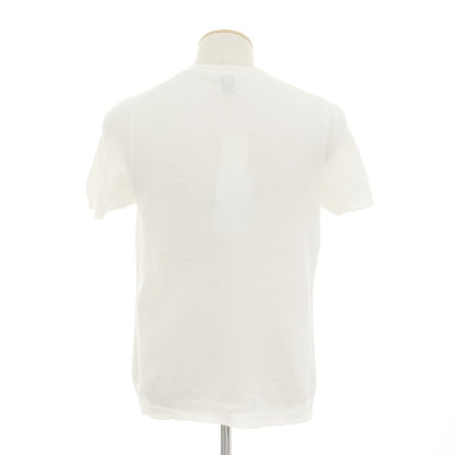 [Used] McLaren Linen Cotton Henley Pullover Knit White [44] [Condition Rank C] [Men&