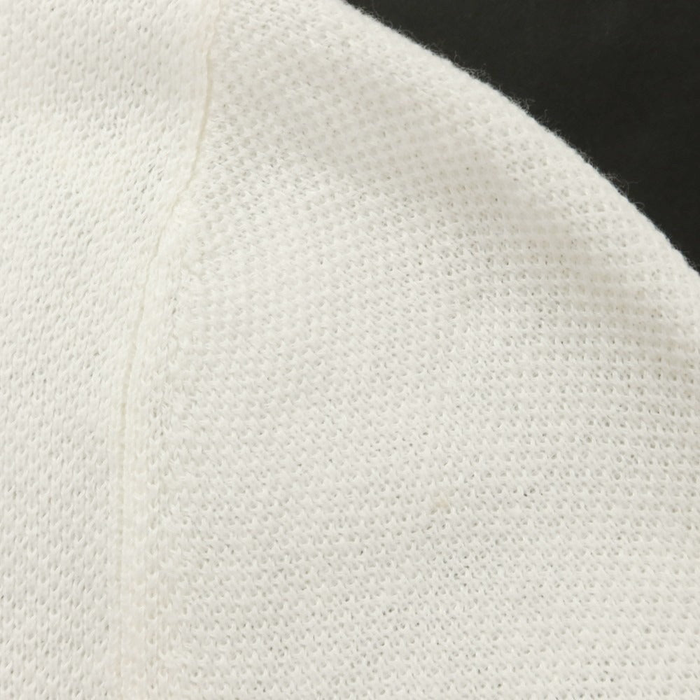 [Used] McLaren Linen Cotton Henley Pullover Knit White [44] [Condition Rank C] [Men&