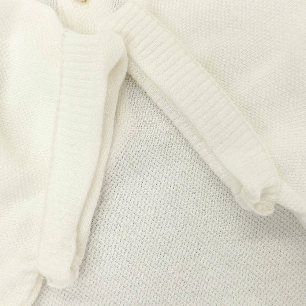 [Used] McLaren Linen Cotton Henley Pullover Knit White [44] [Condition Rank C] [Men&