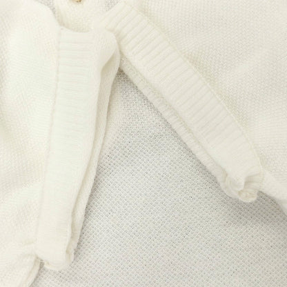 [Used] McLaren Linen Cotton Henley Pullover Knit White [44] [Condition Rank C] [Men&