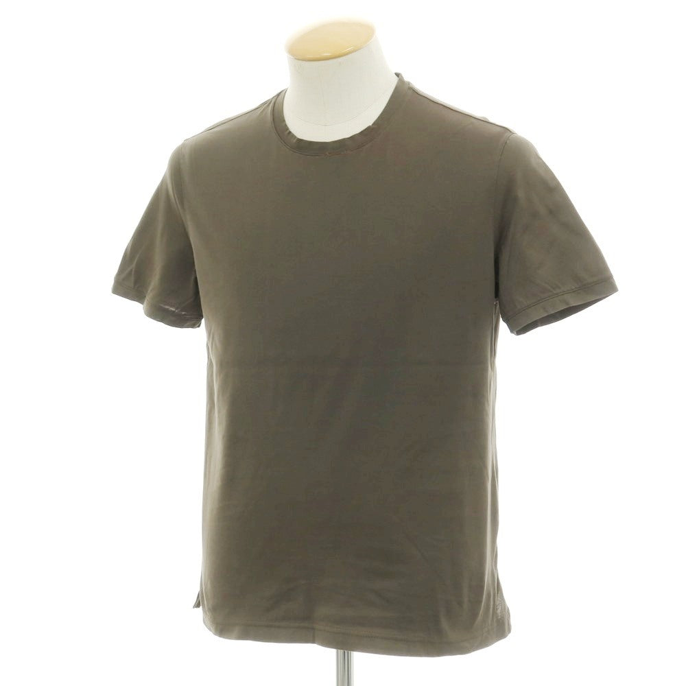 [Used] Girelli Bruni Cotton Crew Neck Short Sleeve T-Shirt Dark Olive [44] [Condition Rank C] [Men&