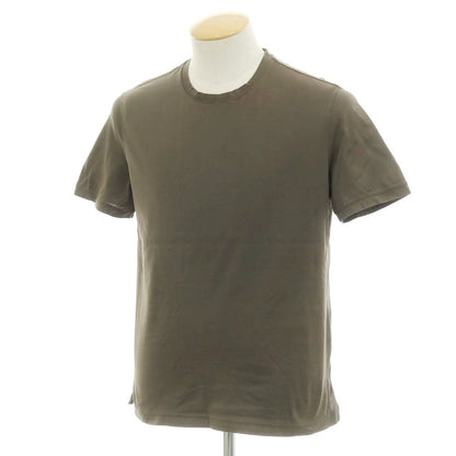 [Used] Girelli Bruni Cotton Crew Neck Short Sleeve T-Shirt Dark Olive [44] [Condition Rank C] [Men&
