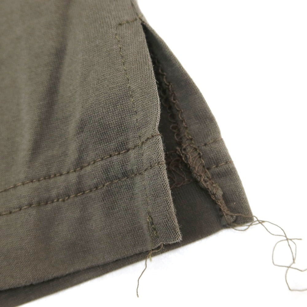 [Used] Girelli Bruni Cotton Crew Neck Short Sleeve T-Shirt Dark Olive [44] [Condition Rank C] [Men&