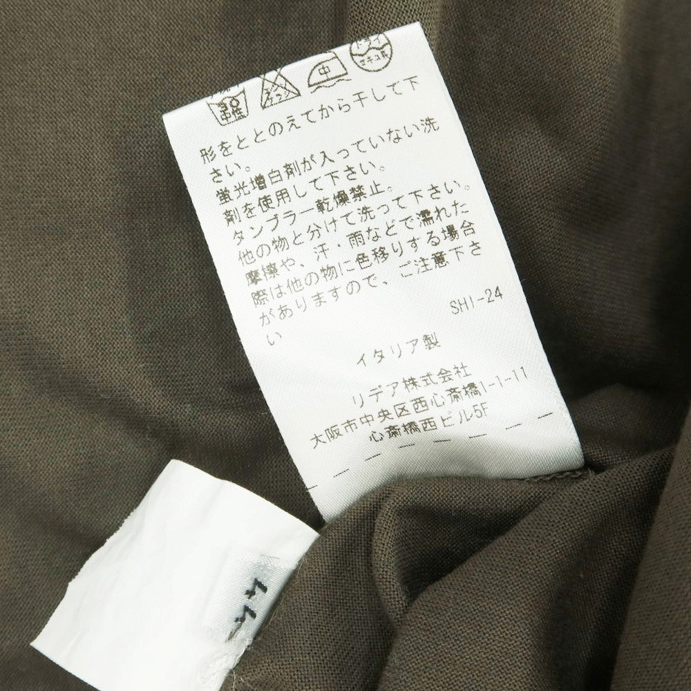 [Used] Girelli Bruni Cotton Crew Neck Short Sleeve T-Shirt Dark Olive [44] [Condition Rank C] [Men&