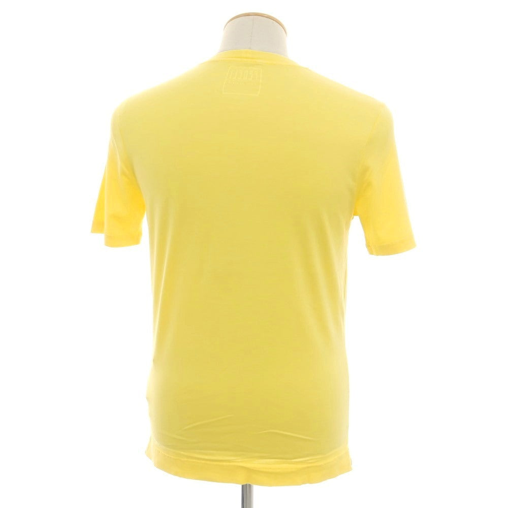 [Used] FEDELI Cotton Crew Neck Short Sleeve T-Shirt Yellow [44] [Condition Rank A] [Men&