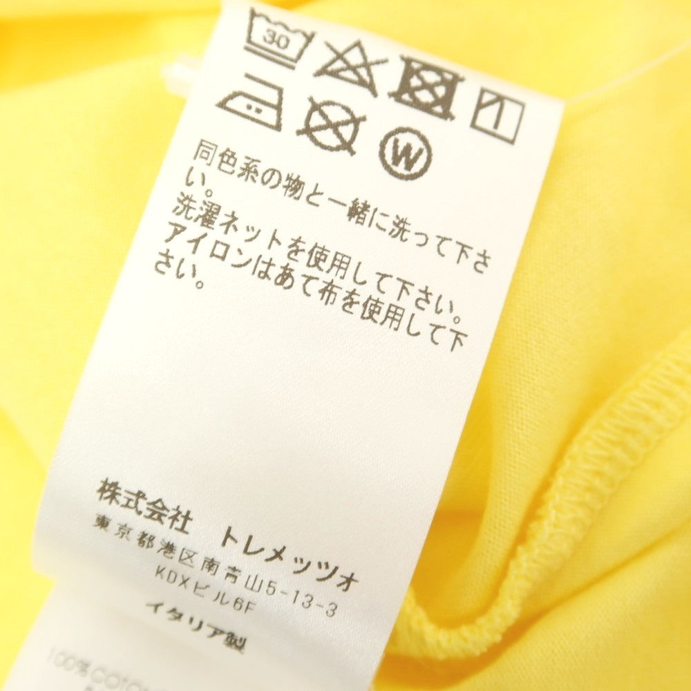 [Used] FEDELI Cotton Crew Neck Short Sleeve T-Shirt Yellow [44] [Condition Rank A] [Men&