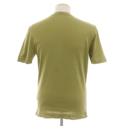 [Used] FEDELI Cotton Crew Neck Short Sleeve T-Shirt Light Olive [44] [Condition Rank C] [Men&