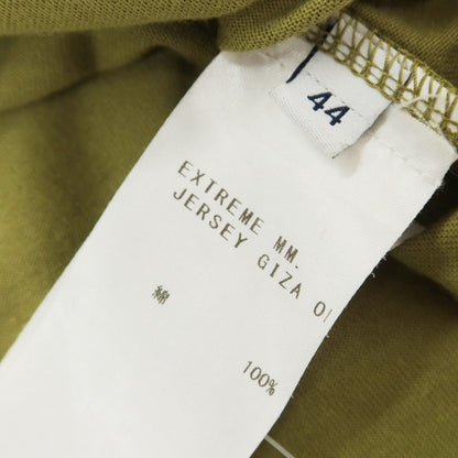 [Used] FEDELI Cotton Crew Neck Short Sleeve T-Shirt Light Olive [44] [Condition Rank C] [Men&