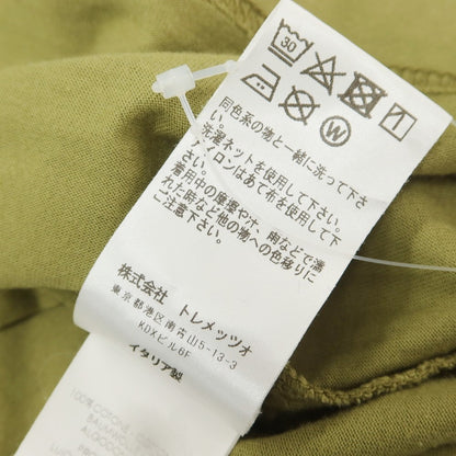 [Used] FEDELI Cotton Crew Neck Short Sleeve T-Shirt Light Olive [44] [Condition Rank C] [Men&