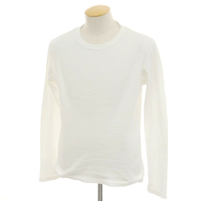 【中古】メゾン コルニション MAISON CORNICHON コットン クルーネック 長袖Ｔシャツ ホワイト【 1 】【 状態ランクC 】【 メンズ 】