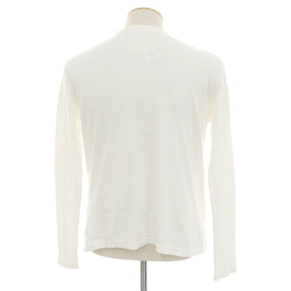 【中古】メゾン コルニション MAISON CORNICHON コットン クルーネック 長袖Ｔシャツ ホワイト【 1 】【 状態ランクC 】【 メンズ 】