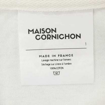 【中古】メゾン コルニション MAISON CORNICHON コットン クルーネック 長袖Ｔシャツ ホワイト【 1 】【 状態ランクC 】【 メンズ 】