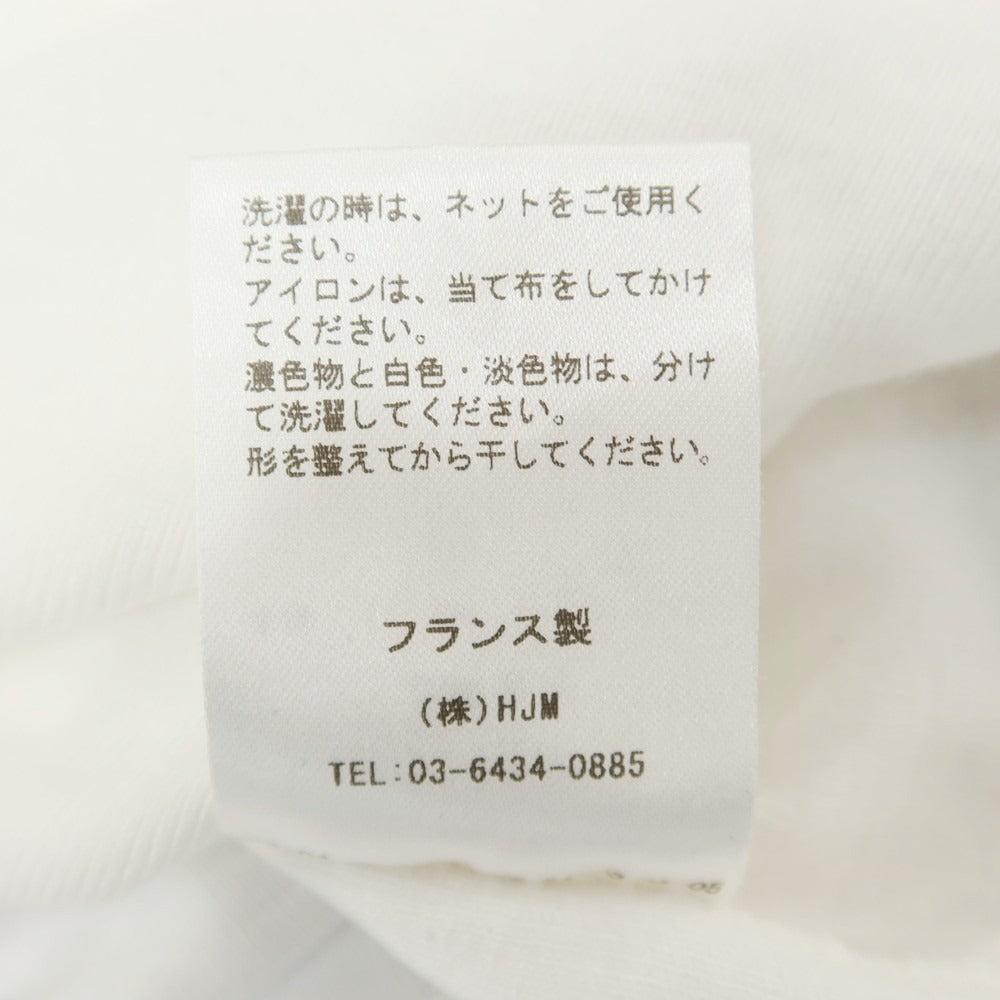 【中古】メゾン コルニション MAISON CORNICHON コットン クルーネック 長袖Ｔシャツ ホワイト【 1 】【 状態ランクC 】【 メンズ 】