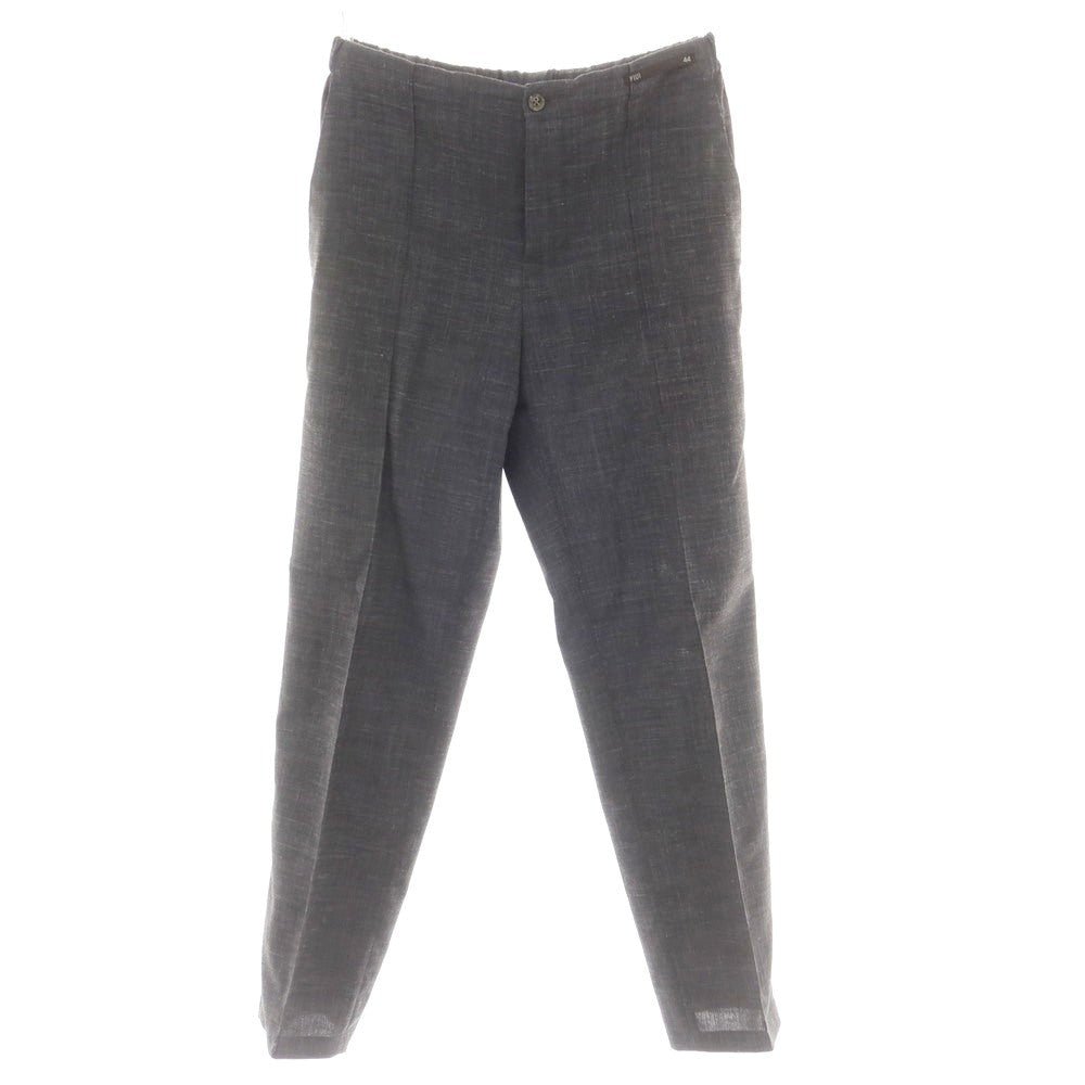 [Used] PT01 Stretch Polyester Wool Linen Nylon Easy Slacks Pants Dark Gray [44] [Condition Rank D] [Men&