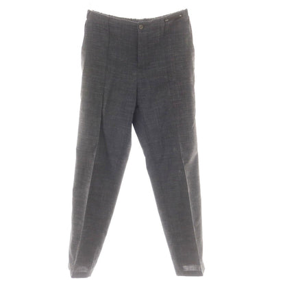 [Used] PT01 Stretch Polyester Wool Linen Nylon Easy Slacks Pants Dark Gray [44] [Condition Rank D] [Men&