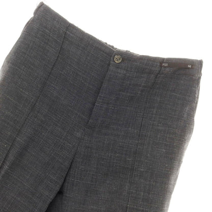 [Used] PT01 Stretch Polyester Wool Linen Nylon Easy Slacks Pants Dark Gray [44] [Condition Rank D] [Men&