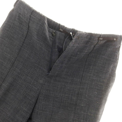 [Used] PT01 Stretch Polyester Wool Linen Nylon Easy Slacks Pants Dark Gray [44] [Condition Rank D] [Men&