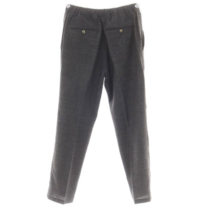 [Used] PT01 Stretch Polyester Wool Linen Nylon Easy Slacks Pants Dark Gray [44] [Condition Rank D] [Men&