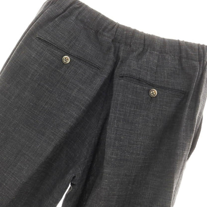[Used] PT01 Stretch Polyester Wool Linen Nylon Easy Slacks Pants Dark Gray [44] [Condition Rank D] [Men&