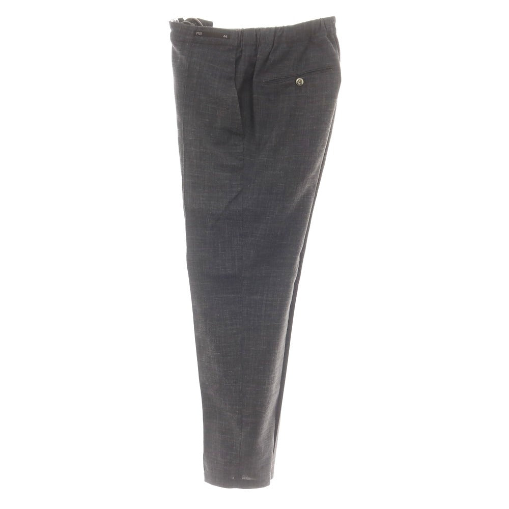 [Used] PT01 Stretch Polyester Wool Linen Nylon Easy Slacks Pants Dark Gray [44] [Condition Rank D] [Men&