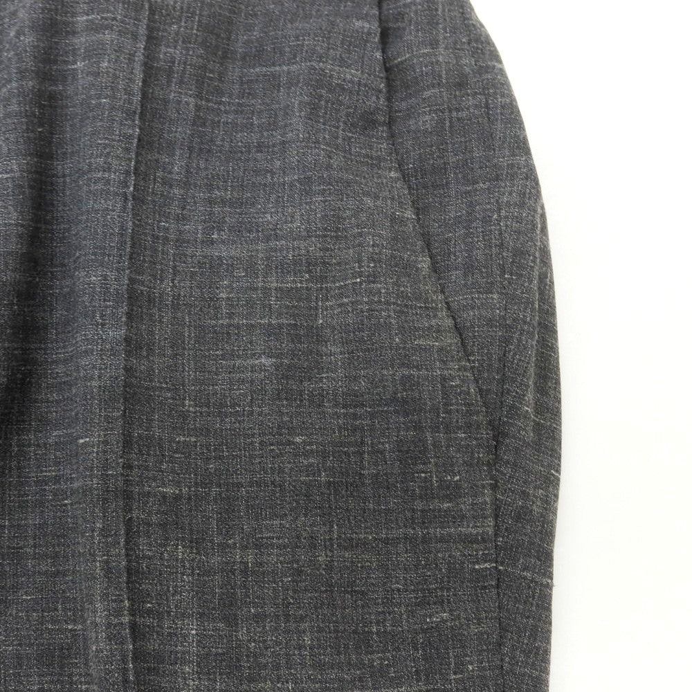 [Used] PT01 Stretch Polyester Wool Linen Nylon Easy Slacks Pants Dark Gray [44] [Condition Rank D] [Men&