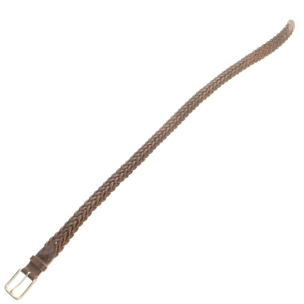 【中古】ホワイトハウスコックス Whitehouse Cox レザー メッシュ ベルト ブラウン【 30 】【 状態ランクB 】【 メンズ 】