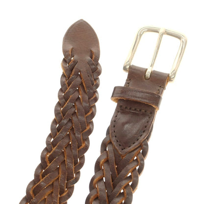 【中古】ホワイトハウスコックス Whitehouse Cox レザー メッシュ ベルト ブラウン【 30 】【 状態ランクB 】【 メンズ 】
