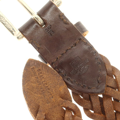 【中古】ホワイトハウスコックス Whitehouse Cox レザー メッシュ ベルト ブラウン【 30 】【 状態ランクB 】【 メンズ 】