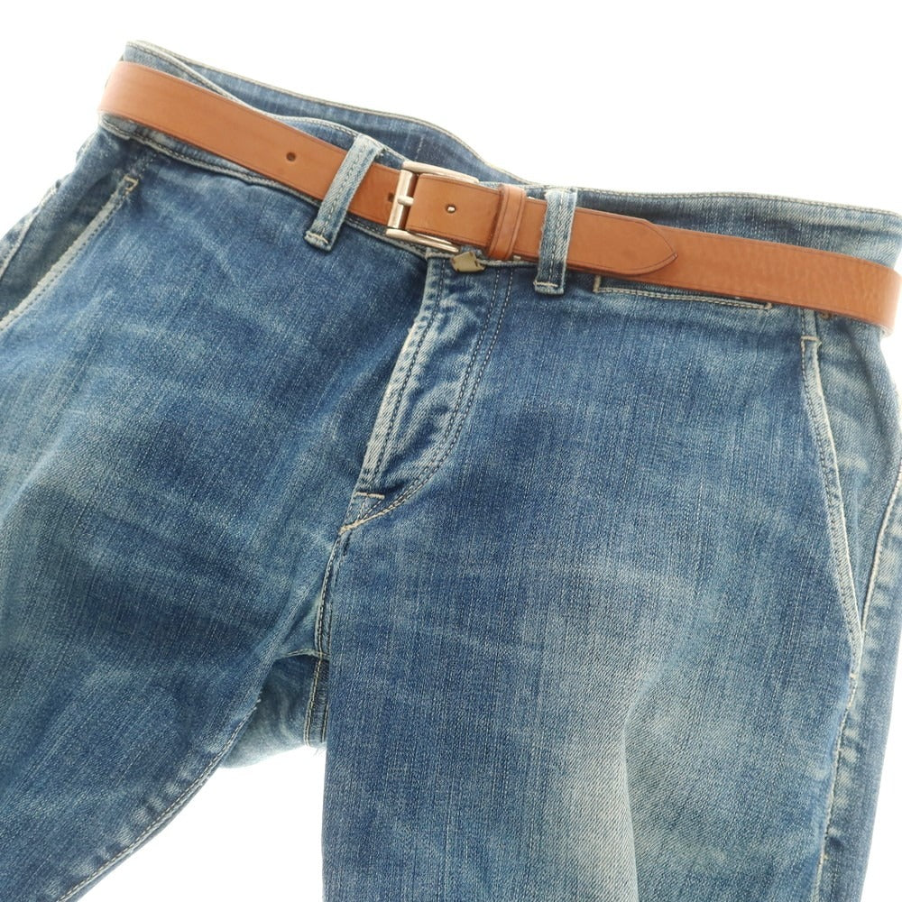 【中古】アンドレアグレコ ANDREA GRECO レザー ベルト ブラウン【 80 】【 状態ランクB 】【 メンズ 】