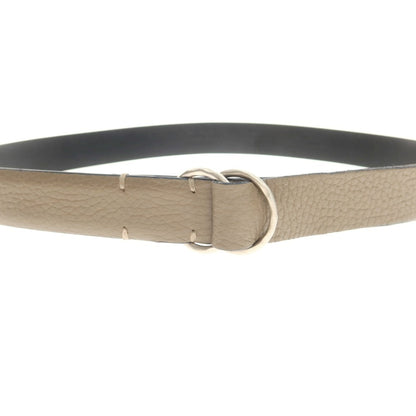 [Used] ARALDI 1930 Shrink Leather Double Ring Belt Taupe [80] [Condition Rank C] [Men&