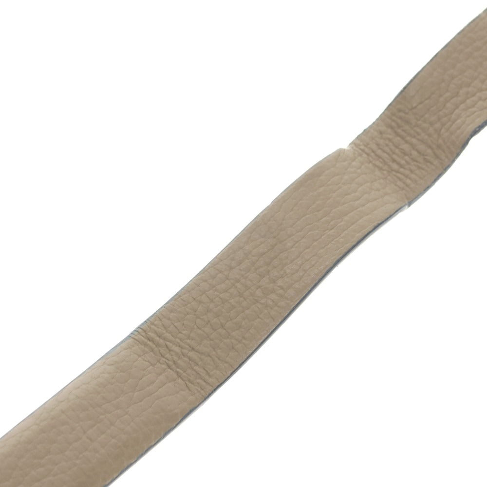 [Used] ARALDI 1930 Shrink Leather Double Ring Belt Taupe [80] [Condition Rank C] [Men&