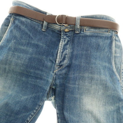 [Used] ARALDI 1930 Shrink Leather Double Ring Belt Brown [80] [Condition Rank C] [Men&