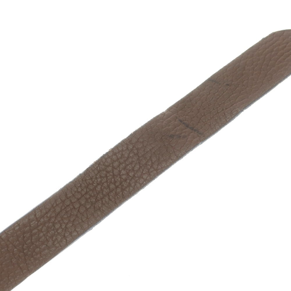 [Used] ARALDI 1930 Shrink Leather Double Ring Belt Brown [80] [Condition Rank C] [Men&