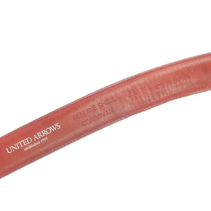 【中古】ユナイテッドアローズ UNITED ARROWS シェルコードバン ベルト ブラック【 30 】【 状態ランクC 】【 メンズ 】