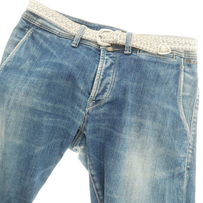 【中古】パオロ ヴィターレ PAOLO VITALE メッシュ ベルト グレーxホワイト【 85 】【 状態ランクC 】【 メンズ 】