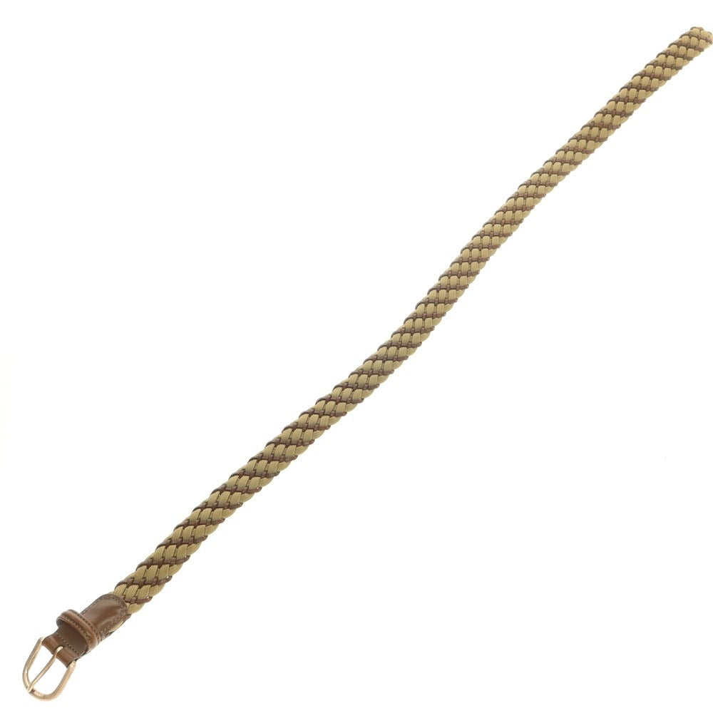 【中古】アンダーソンズ Andersons メッシュ ベルト ベージュxブラウン【 80 】【 状態ランクB 】【 メンズ 】