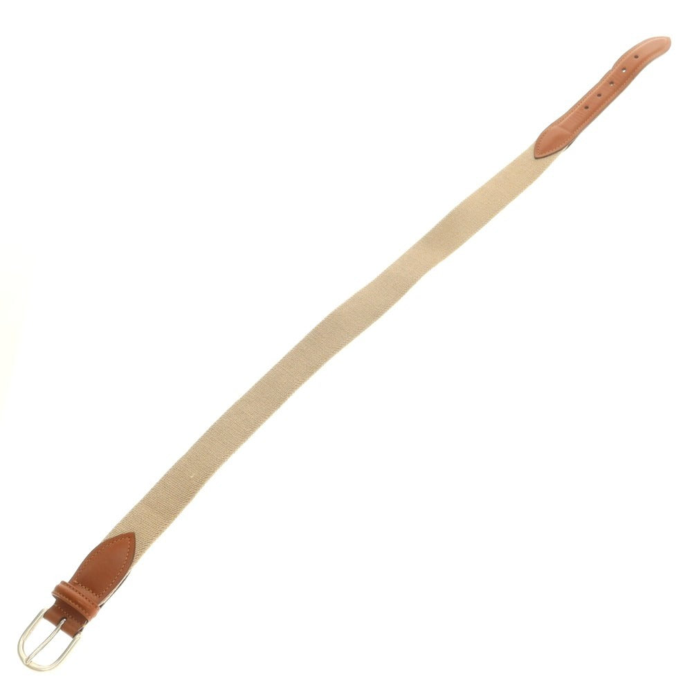 [Used] Andersons Elastic Belt Beige x Brown [80] [Condition Rank B] [Men&