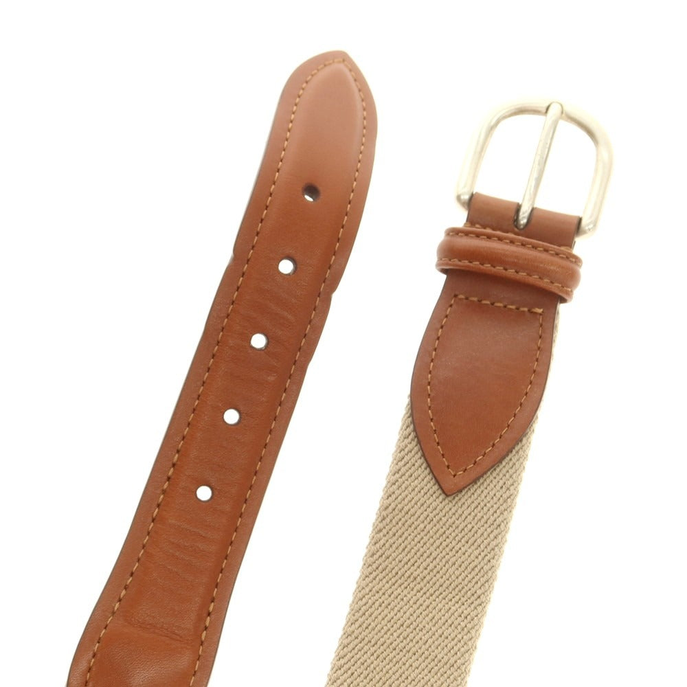 [Used] Andersons Elastic Belt Beige x Brown [80] [Condition Rank B] [Men&