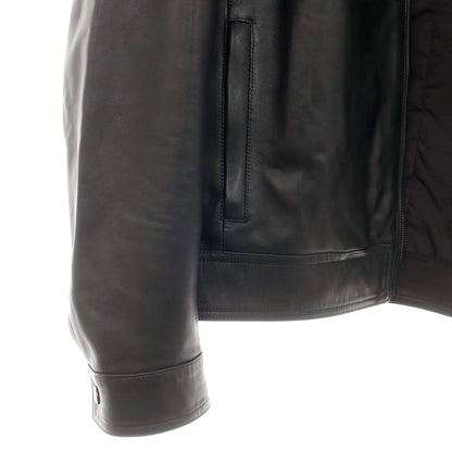 【中古】エンメティ EMMETI JURI ラムレザー ライダースジャケット ブラック【 48 】【 状態ランクB 】【 メンズ 】