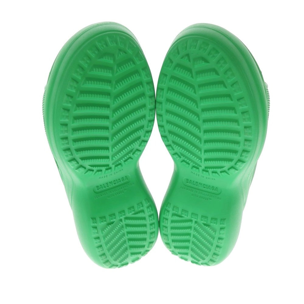 【中古】【未使用】バレンシアガ BALENCIAGA × crocs サンダル グリーン【 43 】【 状態ランクS 】【 メンズ 】[DPD]