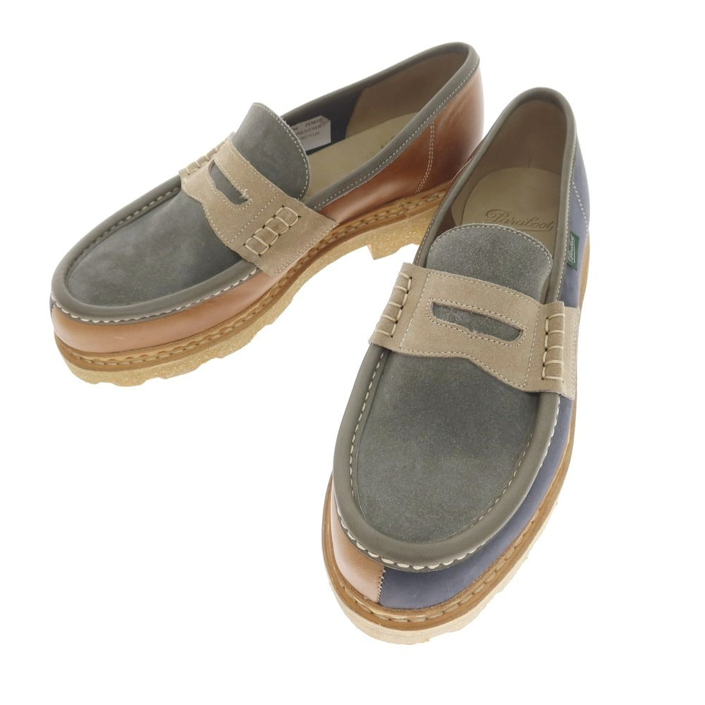【中古】【未使用】パラブーツ Paraboot NANTES 国内30足限定 ローファー マルチカラー系【 8 】【 状態ランクS 】【 メンズ 】