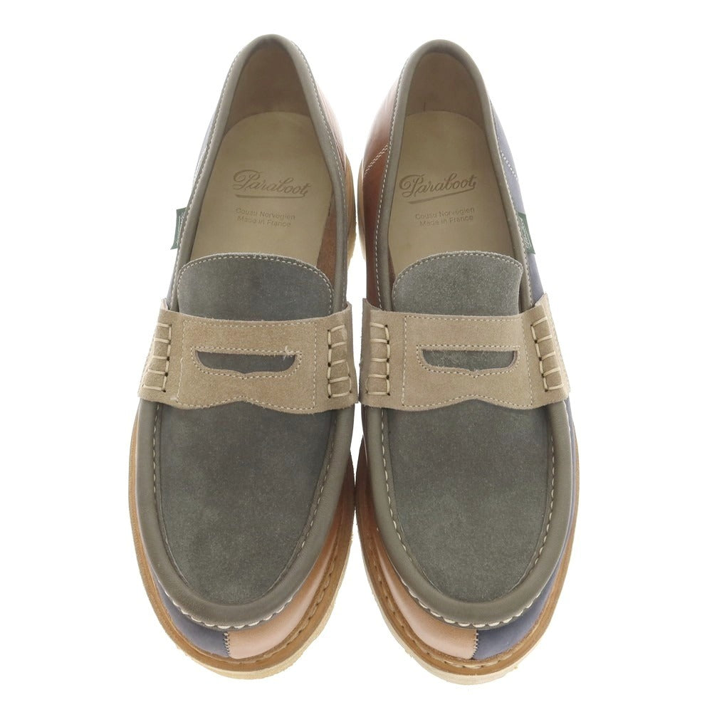 【中古】【未使用】パラブーツ Paraboot NANTES 国内30足限定 ローファー マルチカラー系【 8 】【 状態ランクS 】【 メンズ 】