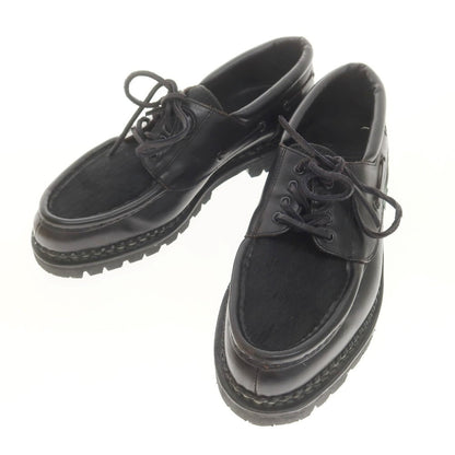 【中古】【未使用】パラブーツ Paraboot CHIMEY ハラコ デッキシューズ ブラック【 8 】【 状態ランクS 】【 メンズ 】