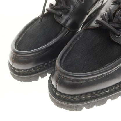 【中古】【未使用】パラブーツ Paraboot CHIMEY ハラコ デッキシューズ ブラック【 8 】【 状態ランクS 】【 メンズ 】