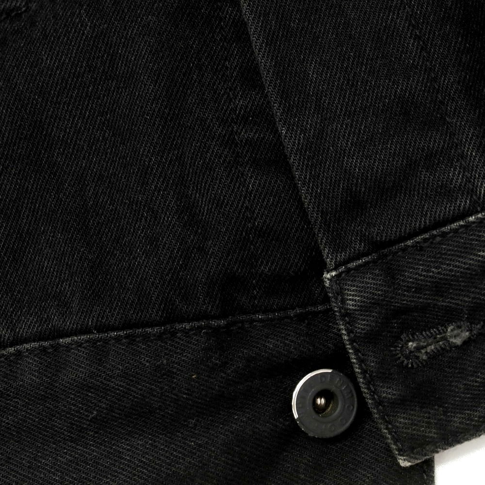 [Used] Off-White Big Silhouette Sleeveless Denim Jacket Black [L] [Condition Rank B] [Men&